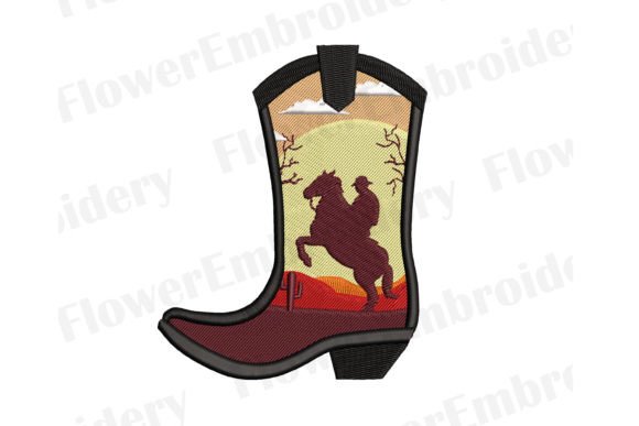 Cowboy with Horse: A Designer’s Review for Western Embroidery