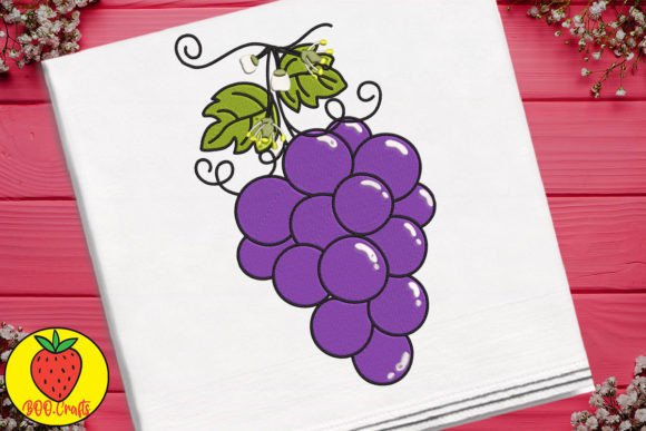 Cute Grapes and Leaves Embroidery Review