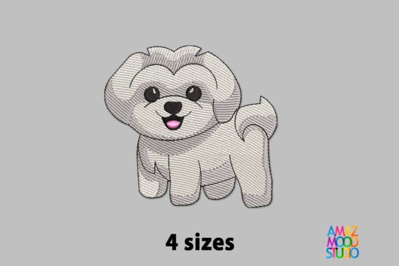 Cute White Dog: A Holiday Embroidery Review