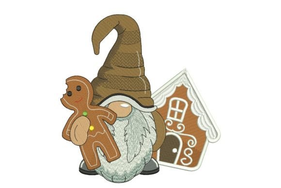 Gnome with Gingerbread Man Embroidery Review