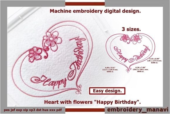 Heart with Flowers Happy Birthday: A Designer’s Review