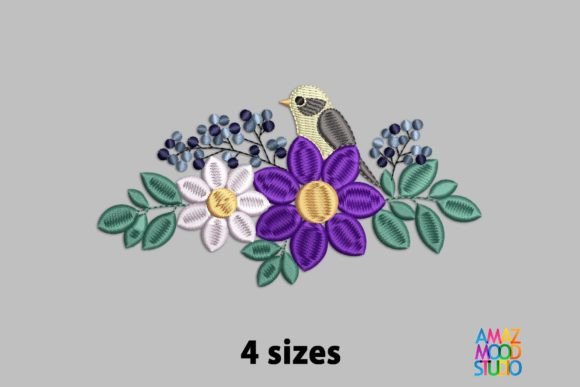 Review: Flowers with Bird for Small Business Merch