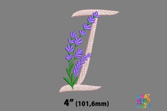 Review: Letter I Floral Lavender Monogram