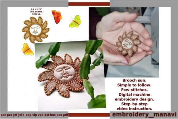 Sun Brooch Review: A Designer’s Take on ITH Embroidery